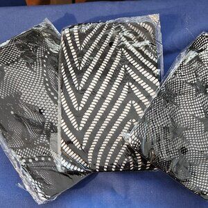 Lot of three fishnet hose black appropriate for sizes 12-18 new in package